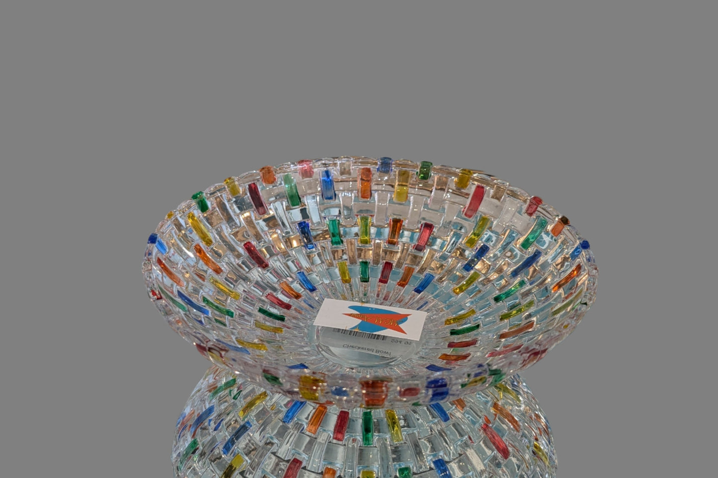 Checkered Glass Bowl
