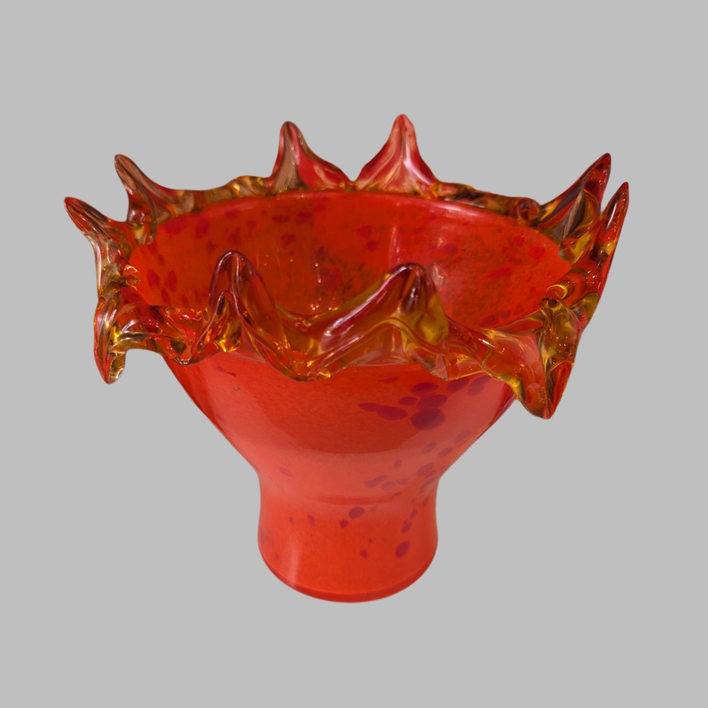 Orange Murano Glass Bowl
