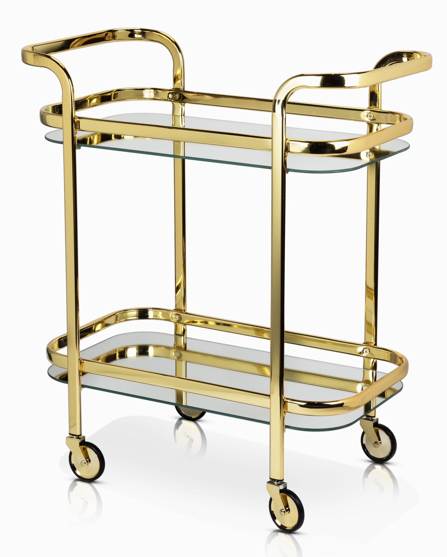 Gold-Plated Bar Cart