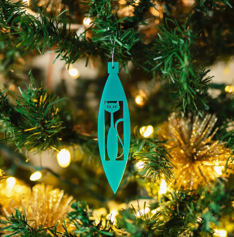 Atomic Cat Christmas Ornament