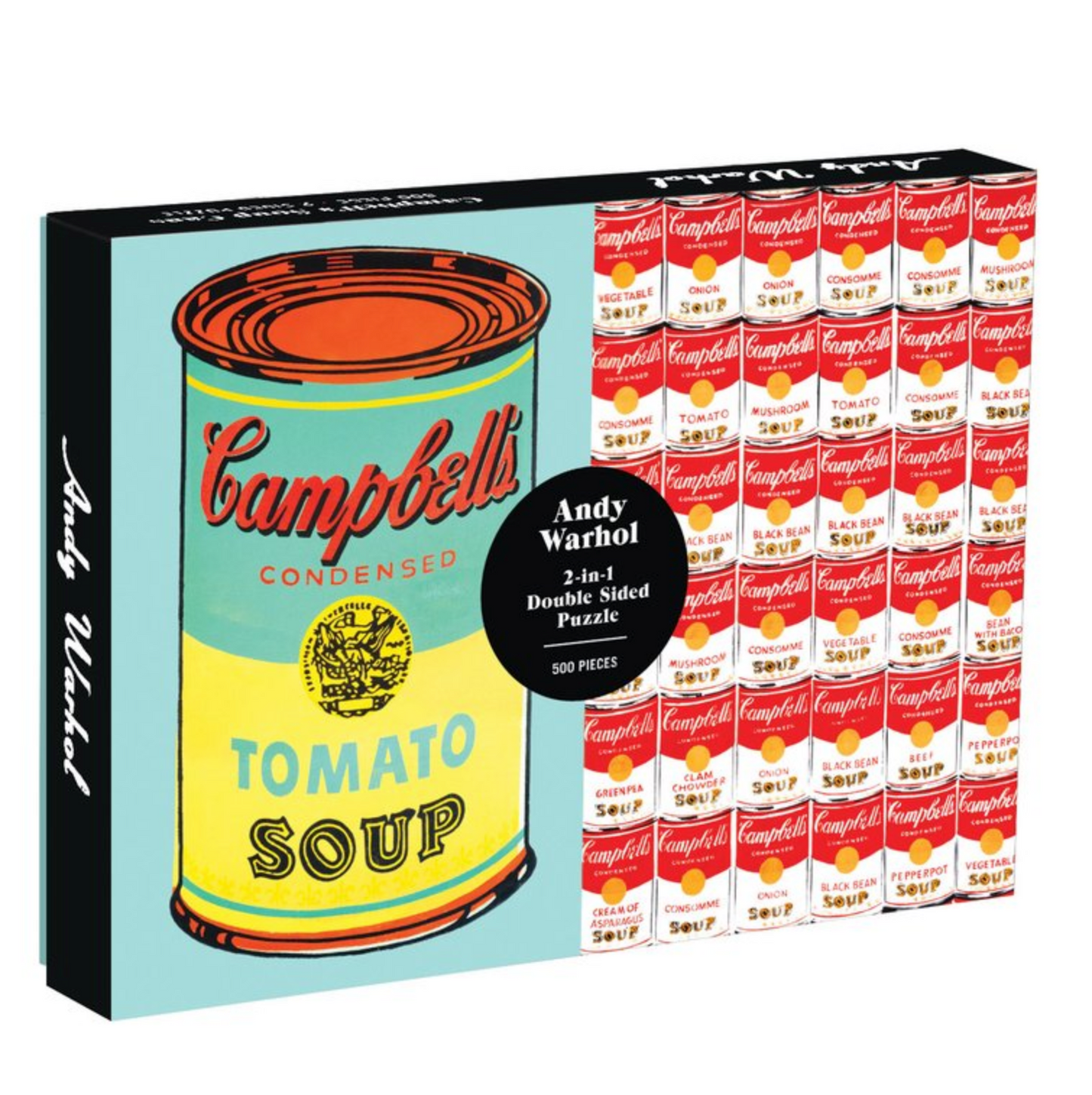 Andy Warhol Soup Can 2-sided 500 Piece Puzzle