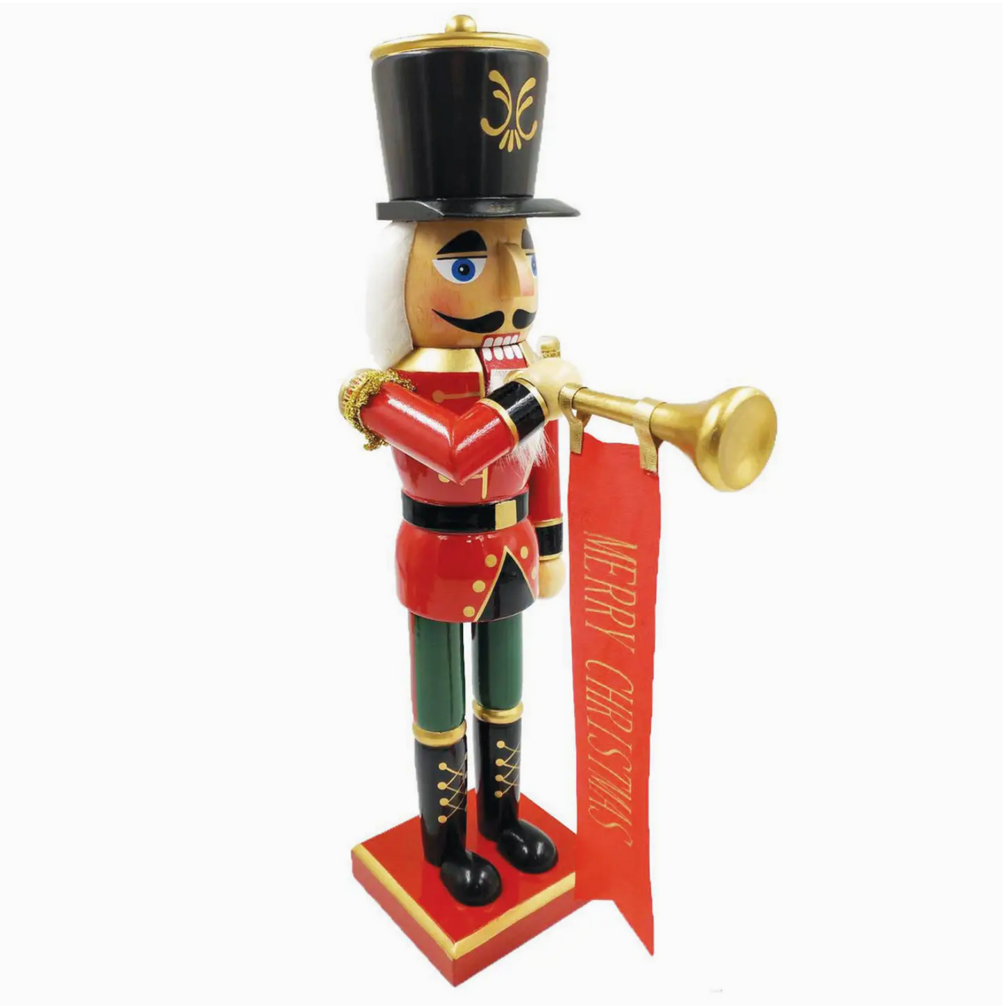 14" Merry Christmas Nutcracker - Red