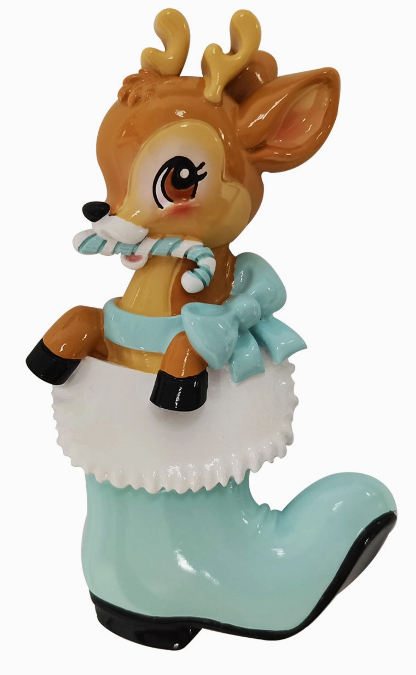 Nostalgic Baby Deer Ornament - Teal