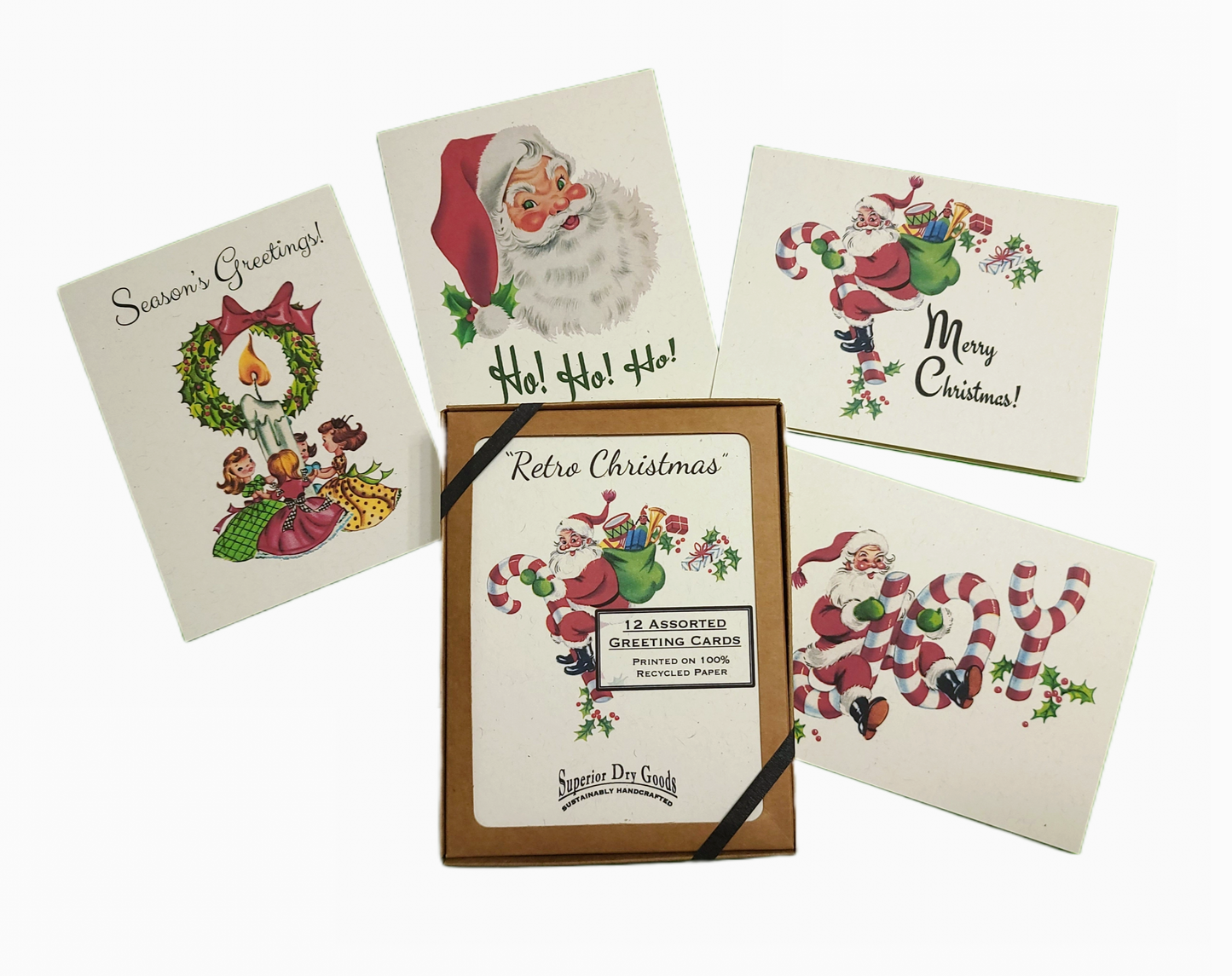 Retro Christmas Greeting Cards - Boxed Set