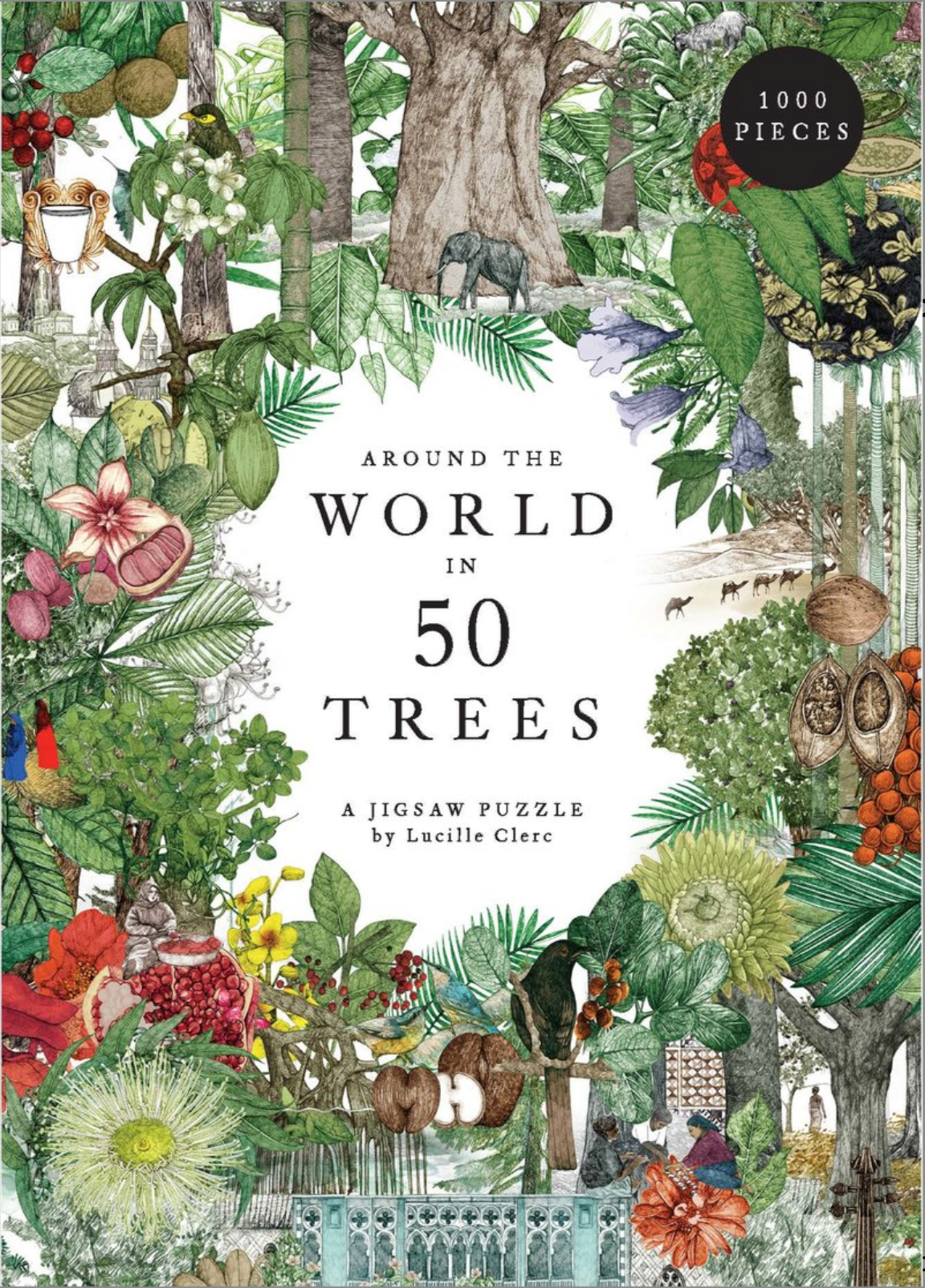 Around The World in 50 Trees: 1000-Piece Puzzle