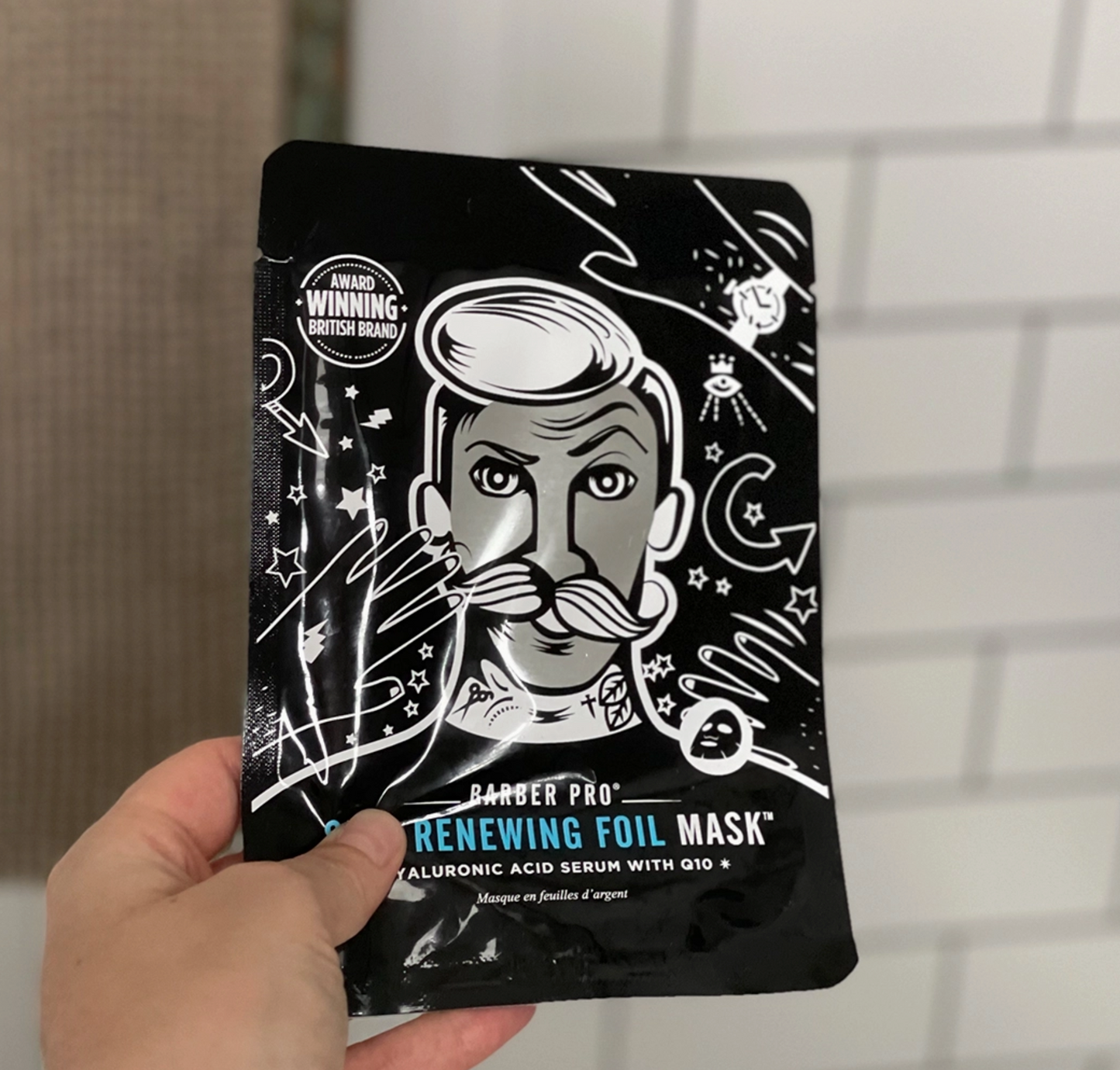 Barber Pro Skin Renewing Foil Mask with Hyaluronic Acid