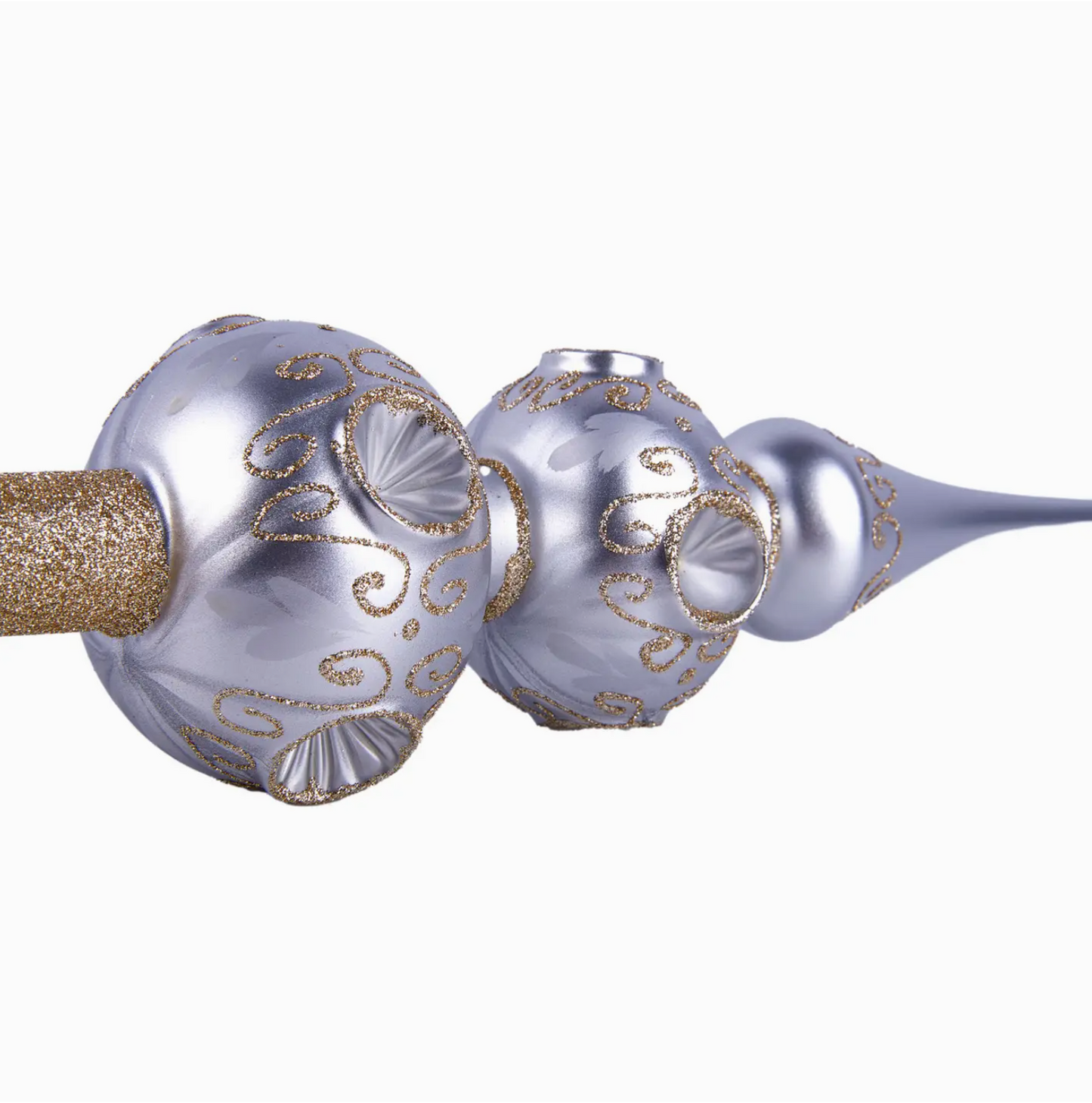 Retro Silver Christmas Tree Top