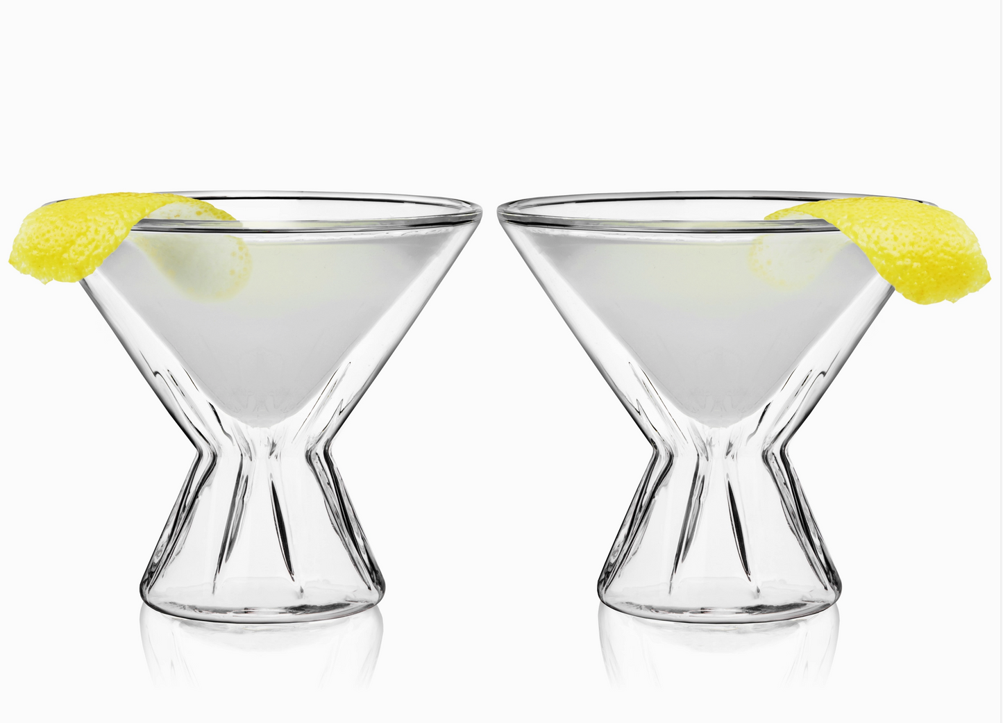 Double-Walled Martini Glasses