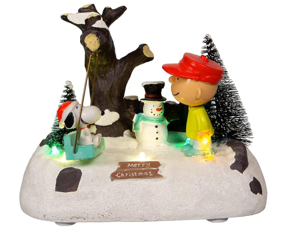 Kurt S. Adler Charlie Brown Musical Table Pieces